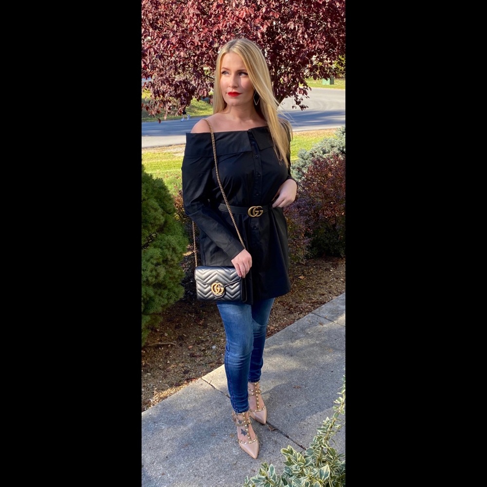 Lulus Off the Shoulder Coat/Shirt WITHOUT TAGS